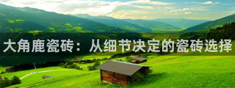 金年会 中国 金年会：大角鹿瓷砖：从细节决定的瓷砖选择